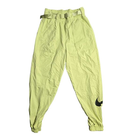 Nike Women's Swoosh Track Pants in Limelight Size: S - Picture 2 of 5